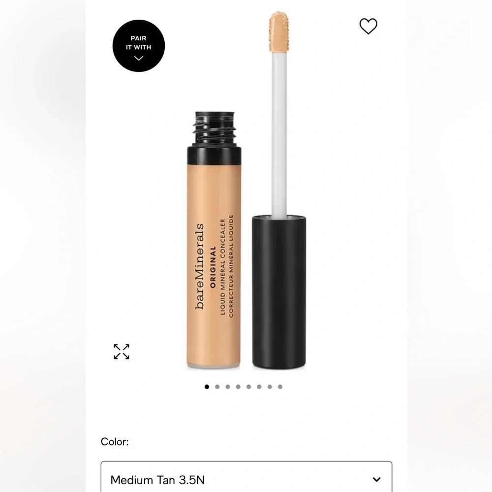 bareMinerals Original Liquid Mineral Concealer Med/Tan 3.5N; NIB